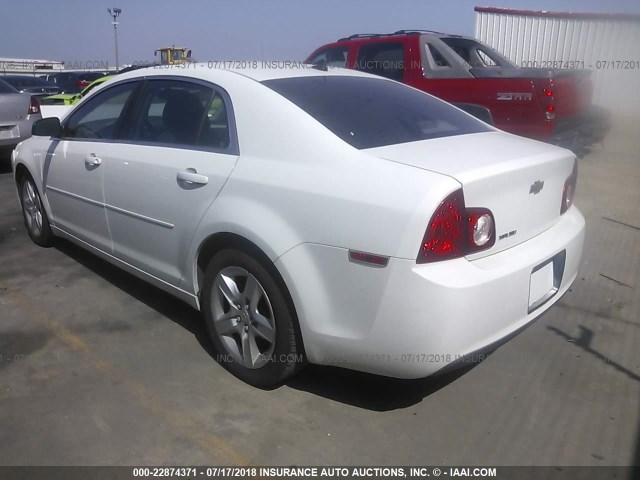 1G1ZB5EB8AF271355 - 2010 CHEVROLET MALIBU LS თეთრი ფოტო 3
