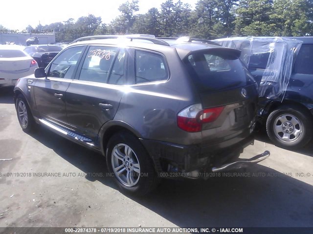 WBXPA93494WC33544 - 2004 BMW X3 3.0I BROWN photo 3