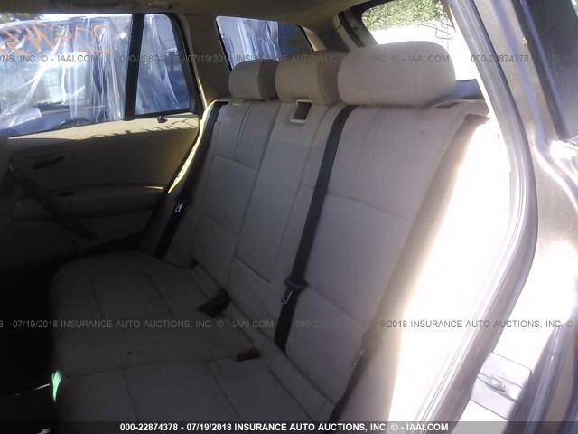 WBXPA93494WC33544 - 2004 BMW X3 3.0I BROWN photo 8