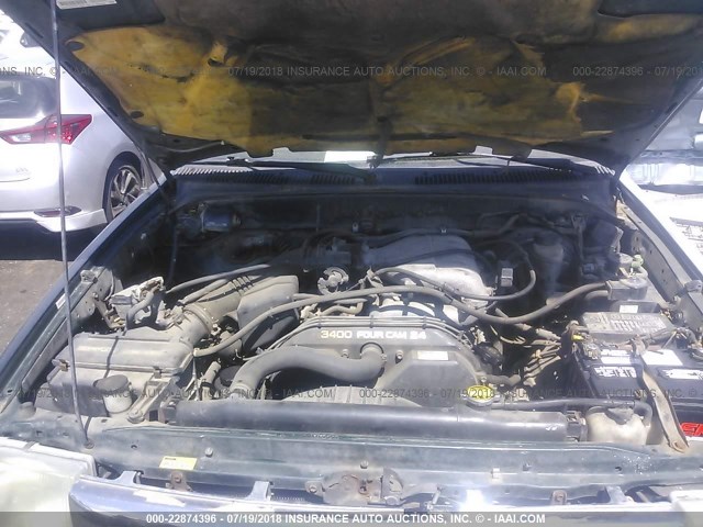 4TASN92N4XZ497451 - 1999 TOYOTA TACOMA XTRACAB PRERUNNER მწვანე ფოტო 10