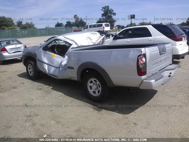 1N6DD26S52C321234 - 2002 NISSAN FRONTIER KING CAB XE SILVER photo 3