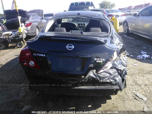 1N4BL24E68C253082 - 2008 NISSAN ALTIMA 3.5SE BLACK photo 6