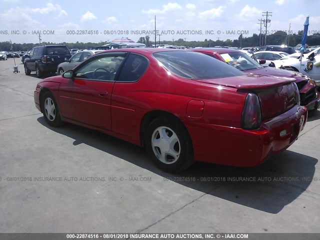 2G1WX12K649234013 - 2004 CHEVROLET MONTE CARLO SS RED photo 3