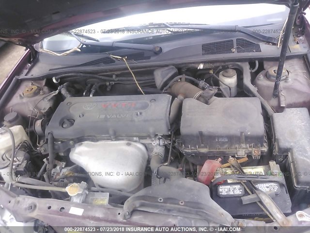 4T1BE32KX4U333049 - 2004 TOYOTA CAMRY LE/XLE/SE 红色 照片 10