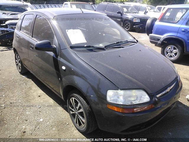 KL1TD666X8B184449 - 2008 CHEVROLET AVEO LS BLACK photo 1