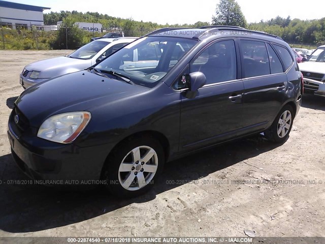 KNAFG526677086062 - 2007 KIA RONDO LX/EX GRAY photo 2