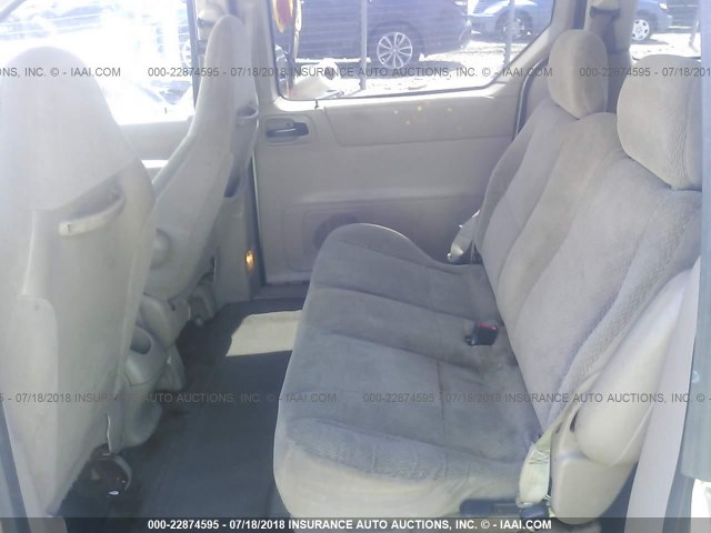 2FMZA51411BA56575 - 2001 FORD WINDSTAR LX GOLD photo 8