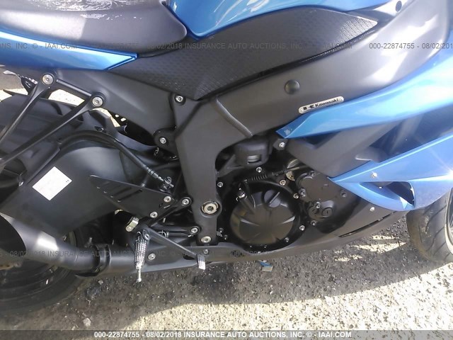 JKAZX4R179A009897 - 2009 KAWASAKI ZX600 R BLUE photo 8