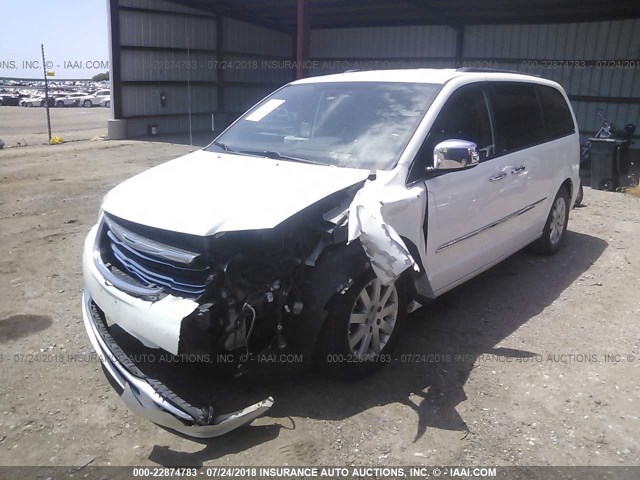 2A4RR8DG9BR609190 - 2011 CHRYSLER TOWN & COUNTRY TOURING L WHITE photo 2