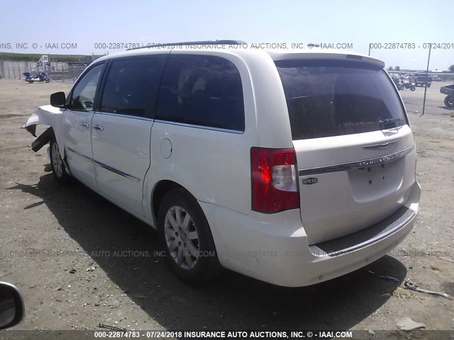 2A4RR8DG9BR609190 - 2011 CHRYSLER TOWN & COUNTRY TOURING L WHITE photo 3