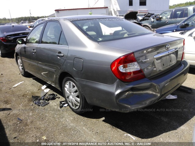 4T1BE30K13U677886 - 2003 TOYOTA CAMRY LE/XLE/SE 灰色 照片 3