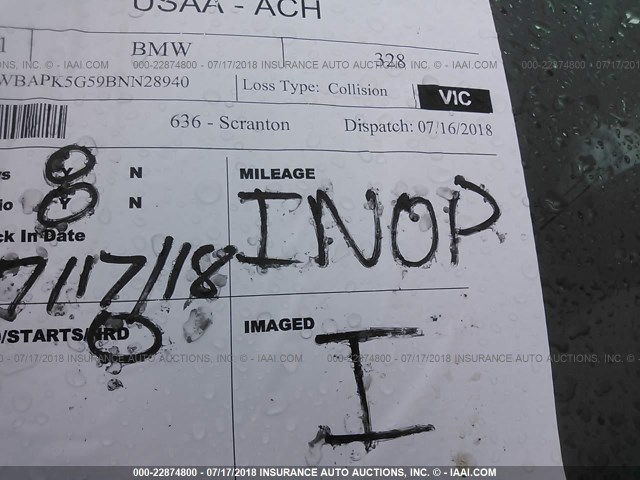 WBAPK5G59BNN28940 - 2011 BMW 328 XI SULEV WHITE photo 7