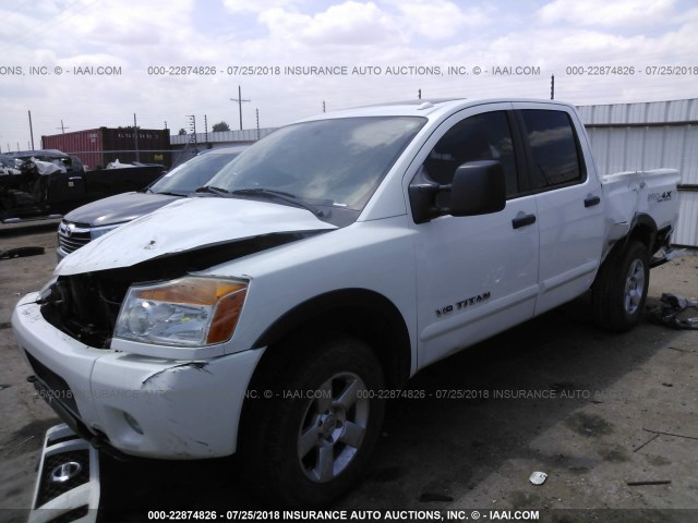 1N6AA0EC4BN322213 - 2011 NISSAN TITAN S/SV/SL/PRO-4X WHITE photo 2