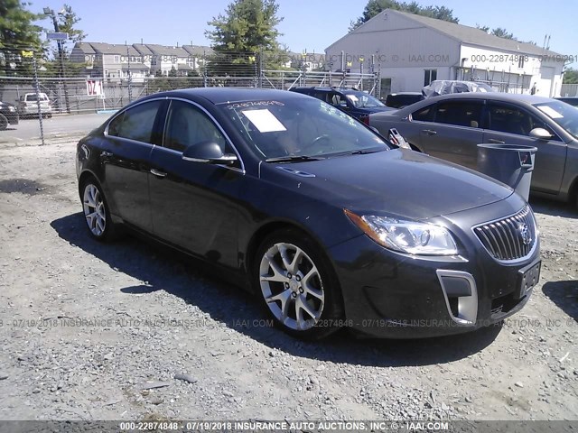 2G4GV5GV3D9187871 - 2013 BUICK REGAL GS BLACK photo 1