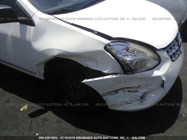 JN8AS5MT9BW167980 - 2011 NISSAN ROGUE S/SV/KROM WHITE photo 6