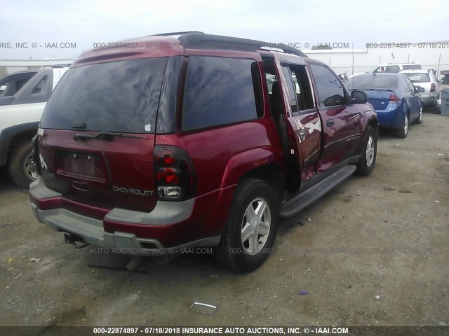 1GNES16S336127154 - 2003 CHEVROLET TRAILBLAZER EXT RED photo 4