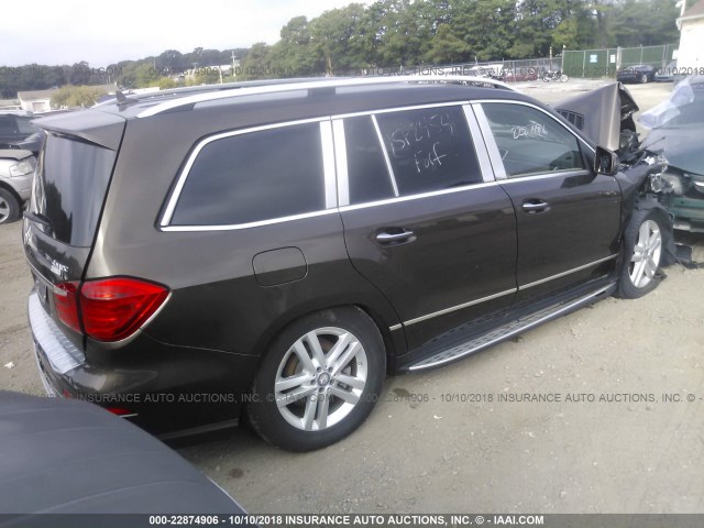 4JGDF6EE8FA480486 - 2015 MERCEDES-BENZ GL 450 4MATIC BROWN photo 4