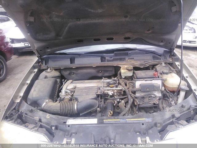1G8AJ52F24Z109295 - 2004 SATURN ION LEVEL 2 金色 照片 10