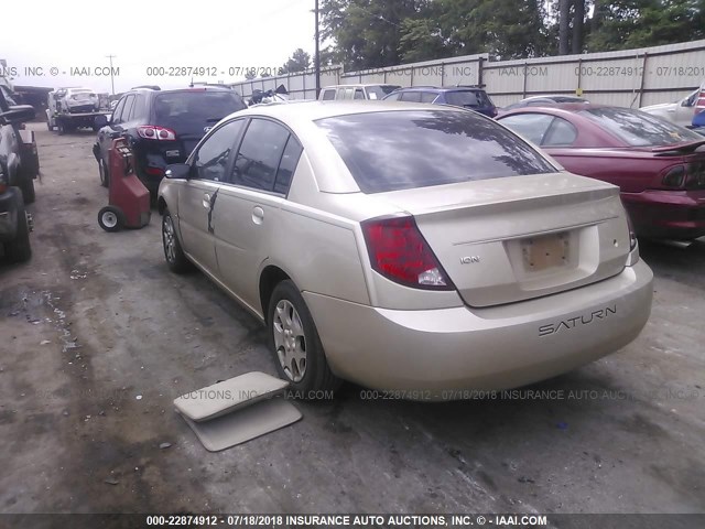 1G8AJ52F24Z109295 - 2004 SATURN ION LEVEL 2 金色 照片 3