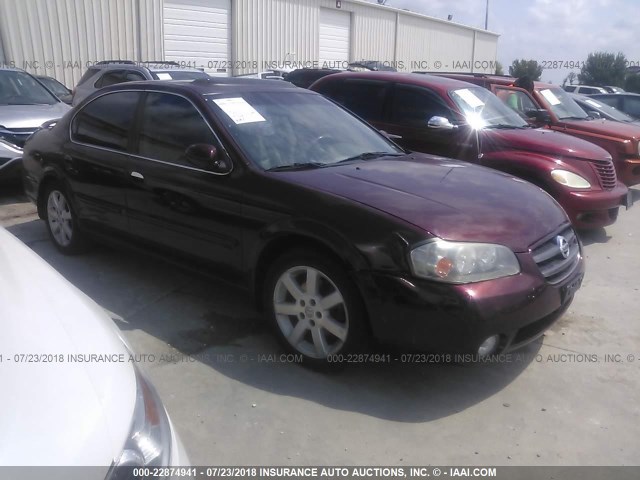 JN1DA31A42T323558 - 2002 NISSAN MAXIMA GLE/SE MAROON photo 1