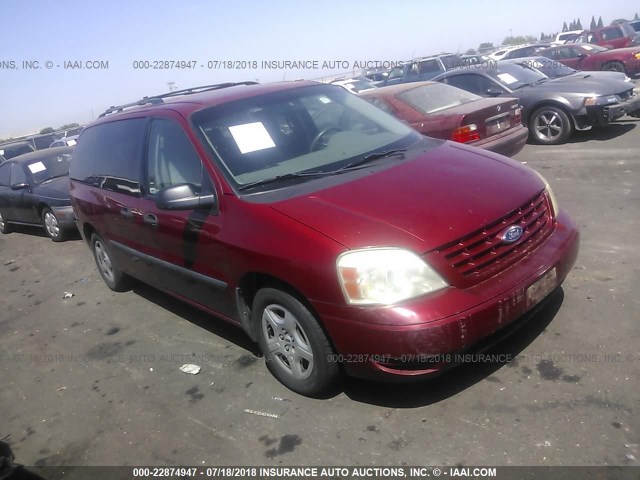 2FMZA51674BA42282 - 2004 FORD FREESTAR SE RED photo 1