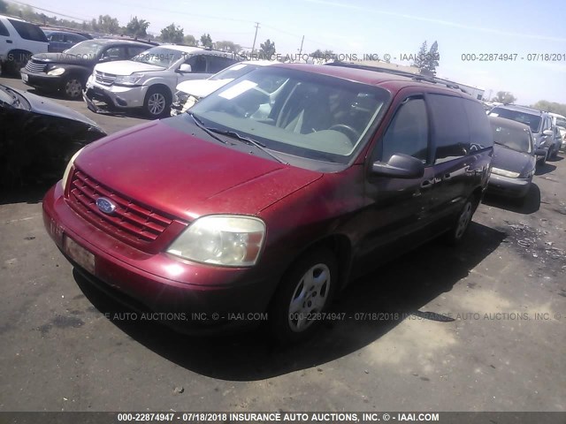 2FMZA51674BA42282 - 2004 FORD FREESTAR SE RED photo 2