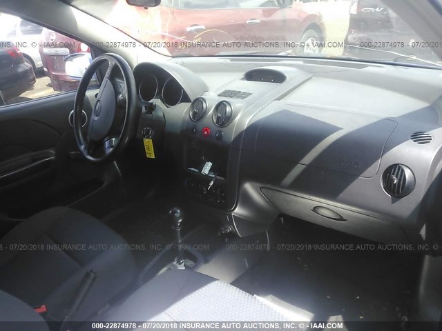 KL1TD66607B753906 - 2007 CHEVROLET AVEO LS BLUE photo 5