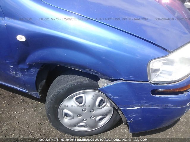 KL1TD66607B753906 - 2007 CHEVROLET AVEO LS BLUE photo 6