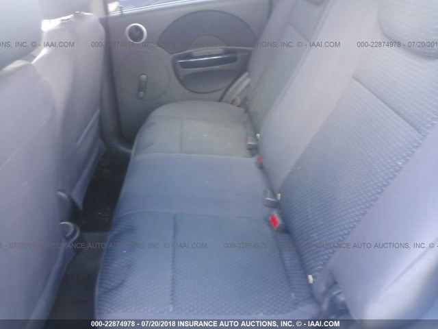 KL1TD66607B753906 - 2007 CHEVROLET AVEO LS BLUE photo 8