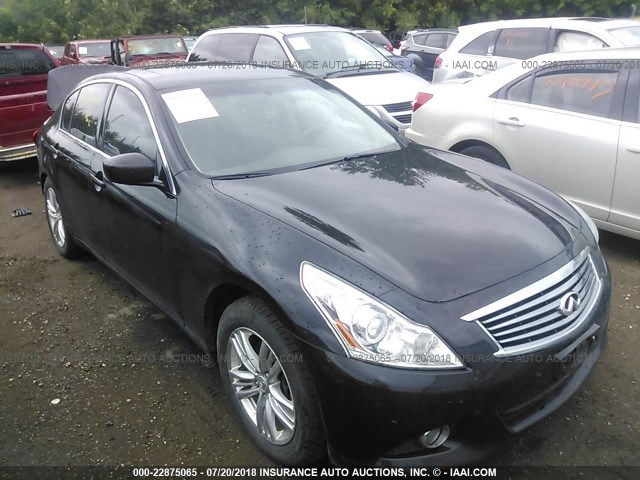 JN1DV6AR7BM653538 - 2011 INFINITI G25 BLACK photo 1