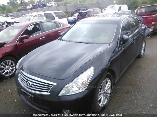 JN1DV6AR7BM653538 - 2011 INFINITI G25 BLACK photo 2