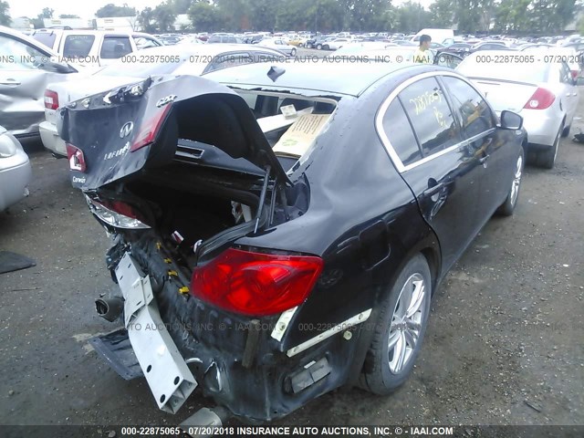 JN1DV6AR7BM653538 - 2011 INFINITI G25 BLACK photo 4