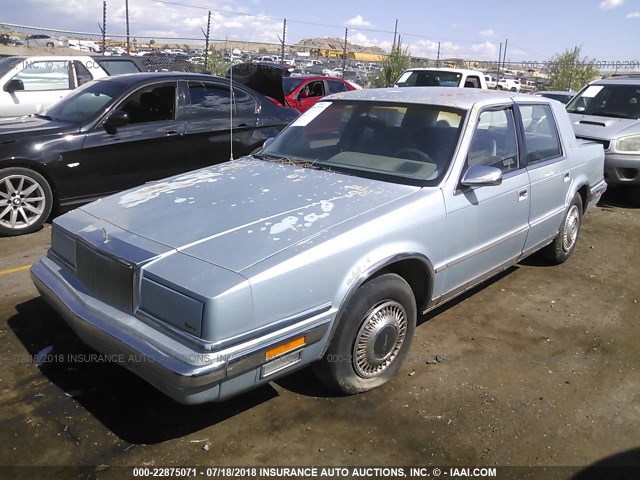 1C3BC4630KB416946 - 1989 CHRYSLER NEW YORKER C-BODY Light Blue photo 2