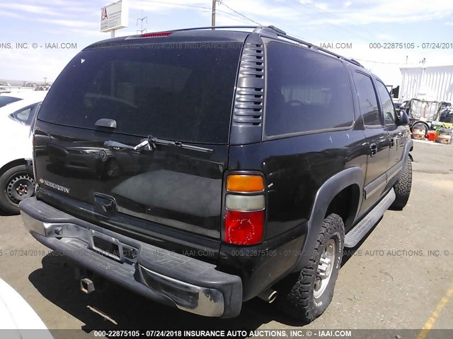 3GNGK26UX6G119328 - 2006 CHEVROLET SUBURBAN K2500 BLACK photo 4