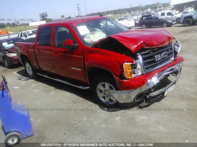 3GTP2WE33BG198389 - 2011 GMC SIERRA K1500 SLT RED photo 1