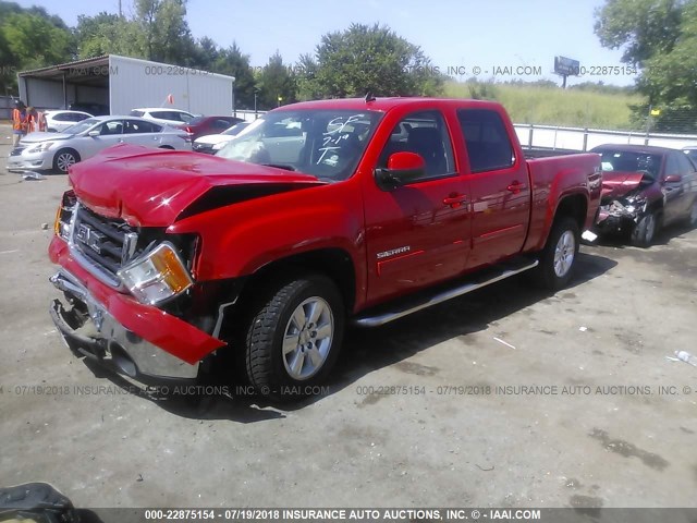 3GTP2WE33BG198389 - 2011 GMC SIERRA K1500 SLT RED photo 2