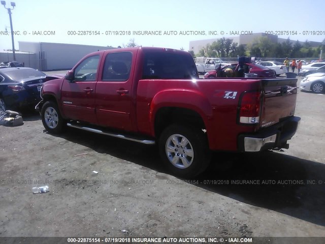 3GTP2WE33BG198389 - 2011 GMC SIERRA K1500 SLT RED photo 3