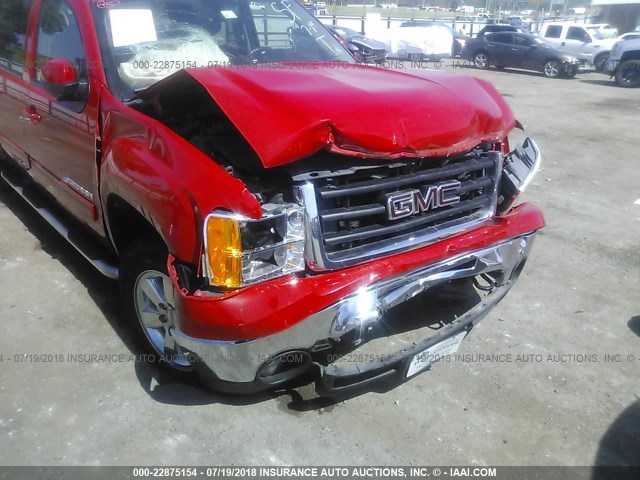 3GTP2WE33BG198389 - 2011 GMC SIERRA K1500 SLT RED photo 6