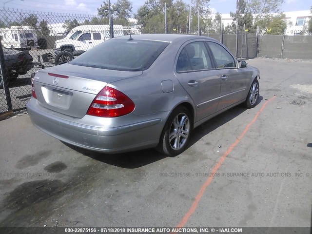 WDBUF83J65X176406 - 2005 MERCEDES-BENZ E 500 4MATIC GRAY photo 4