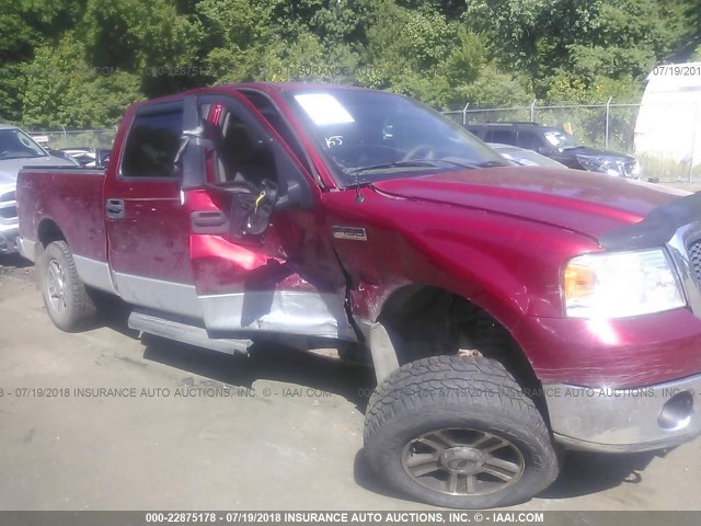 1FTPW14V17FA49403 - 2007 FORD F150 SUPERCREW RED photo 6