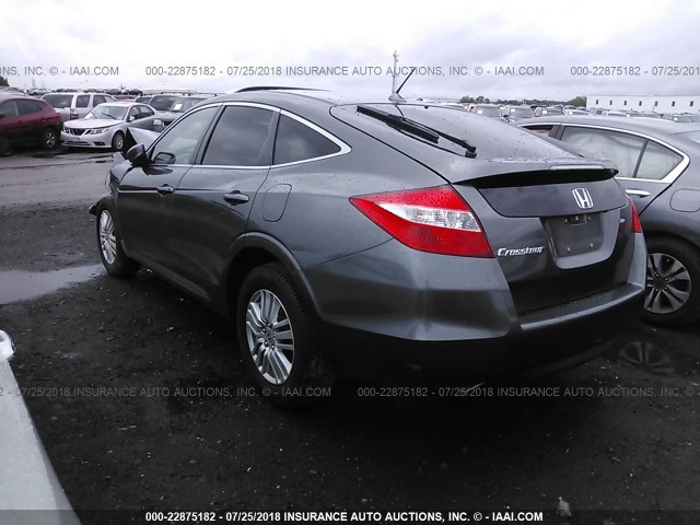 5J6TF3H5XCL002381 - 2012 HONDA CROSSTOUR EXL ნაცრისფერი ფოტო 3