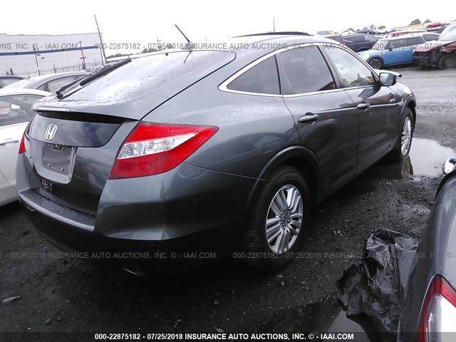 5J6TF3H5XCL002381 - 2012 HONDA CROSSTOUR EXL GRAY photo 4