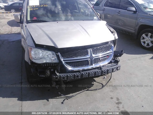 2C4RDGCG0DR520904 - 2013 DODGE GRAND CARAVAN SXT GOLD photo 6