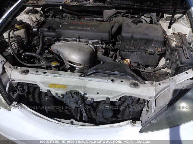 4T1BE32K22U039514 - 2002 TOYOTA CAMRY LE/XLE/SE 白色 照片 10