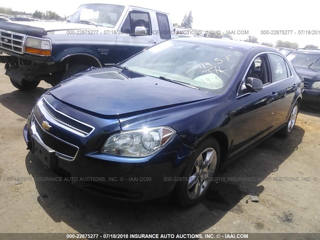 1G1ZA5EU2BF348582 - 2011 CHEVROLET MALIBU LS ლურჯი ფოტო 2