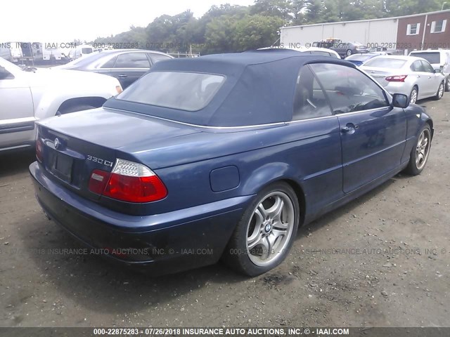 WBABW53425PL49708 - 2005 BMW 330 CI BLUE photo 4