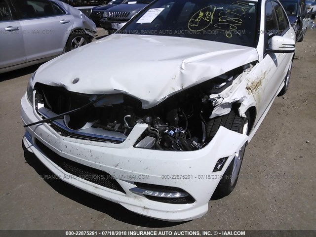 WDDGF8BB9BF528572 - 2011 MERCEDES-BENZ C 300 4MATIC WHITE photo 6