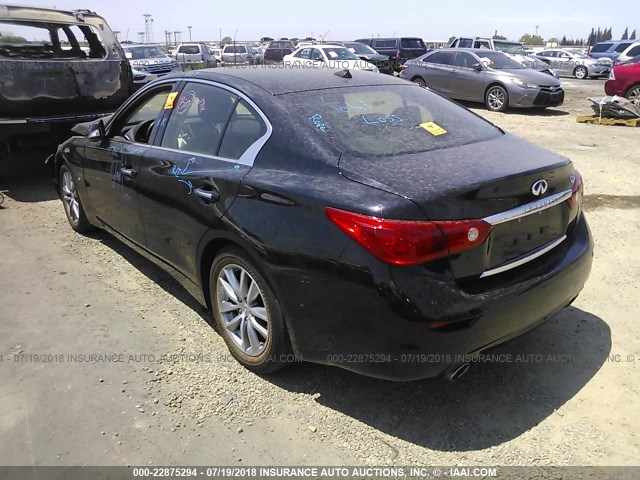 JN1BV7AP2FM333786 - 2015 INFINITI Q50 PREMIUM/SPORT BLACK photo 3