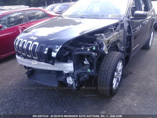 1C4PJMCS8EW100416 - 2014 JEEP CHEROKEE LATITUDE BLACK photo 6