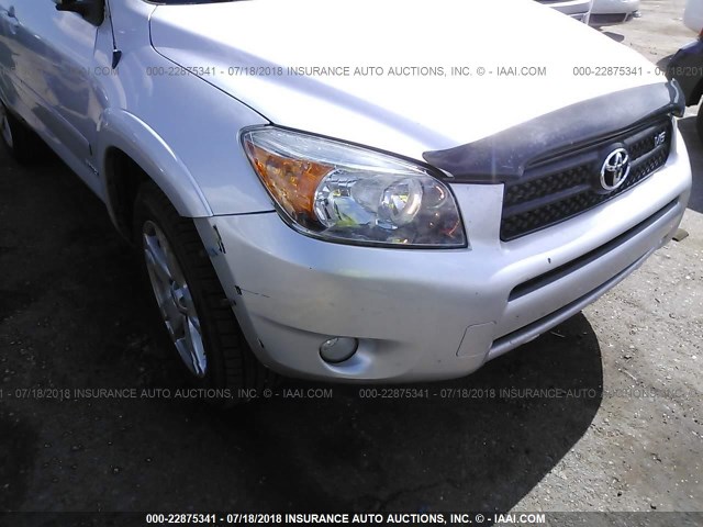 JTMBK32V075024227 - 2007 TOYOTA RAV4 SPORT SILVER photo 6